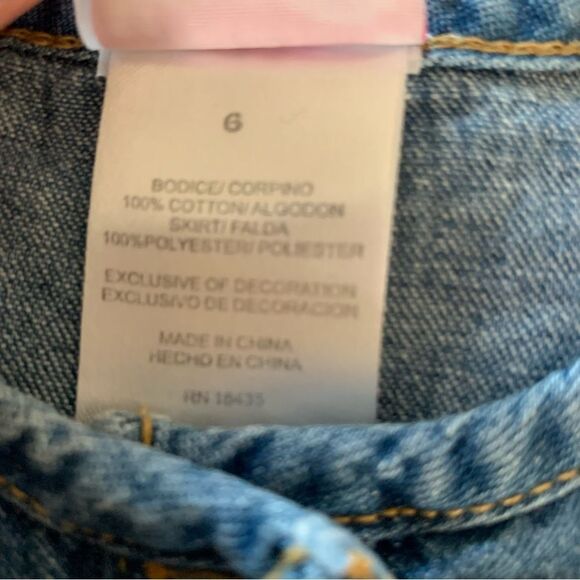 Denim & Tulle Sleeveless Dress - Picture 8 of 8